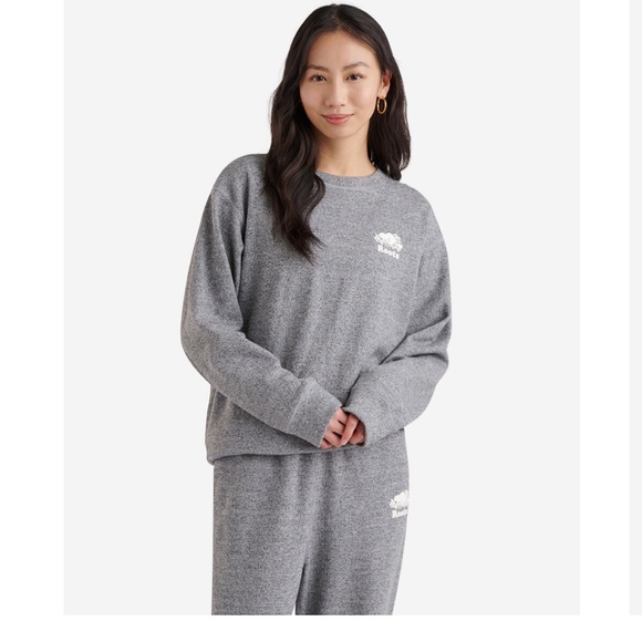 Roots Heather Grey Organic Cooper BF Crew Sweatshirt - Picture 5 of 5